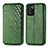 Funda de Cuero Cartera con Soporte Carcasa S01D para Realme 9 SE 5G Verde