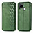 Funda de Cuero Cartera con Soporte Carcasa S01D para Realme C12 Verde