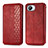 Funda de Cuero Cartera con Soporte Carcasa S01D para Realme C30 Rojo