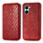 Funda de Cuero Cartera con Soporte Carcasa S01D para Realme C33 (2023) Rojo