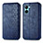 Funda de Cuero Cartera con Soporte Carcasa S01D para Realme C33 Azul