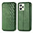 Funda de Cuero Cartera con Soporte Carcasa S01D para Realme C35 Verde