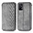 Funda de Cuero Cartera con Soporte Carcasa S01D para Realme GT 5G Gris