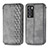 Funda de Cuero Cartera con Soporte Carcasa S01D para Realme GT Master Explorer 5G Gris