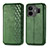 Funda de Cuero Cartera con Soporte Carcasa S01D para Realme GT Neo6 5G Verde