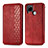 Funda de Cuero Cartera con Soporte Carcasa S01D para Realme Narzo 20 Rojo