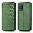 Funda de Cuero Cartera con Soporte Carcasa S01D para Realme Q3i 5G Verde