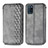 Funda de Cuero Cartera con Soporte Carcasa S01D para Realme V11 5G Gris