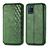 Funda de Cuero Cartera con Soporte Carcasa S01D para Realme V11 5G Verde