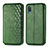 Funda de Cuero Cartera con Soporte Carcasa S01D para Samsung Galaxy A02 Verde