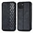 Funda de Cuero Cartera con Soporte Carcasa S01D para Samsung Galaxy A03 Negro