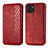 Funda de Cuero Cartera con Soporte Carcasa S01D para Samsung Galaxy A03 Rojo