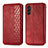 Funda de Cuero Cartera con Soporte Carcasa S01D para Samsung Galaxy A04s Rojo