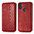 Funda de Cuero Cartera con Soporte Carcasa S01D para Samsung Galaxy A11 Rojo