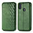 Funda de Cuero Cartera con Soporte Carcasa S01D para Samsung Galaxy A11 Verde