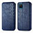 Funda de Cuero Cartera con Soporte Carcasa S01D para Samsung Galaxy A12 5G Azul