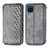 Funda de Cuero Cartera con Soporte Carcasa S01D para Samsung Galaxy A12 5G Gris