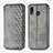 Funda de Cuero Cartera con Soporte Carcasa S01D para Samsung Galaxy A20 Gris