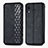 Funda de Cuero Cartera con Soporte Carcasa S01D para Samsung Galaxy A20 Negro