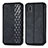 Funda de Cuero Cartera con Soporte Carcasa S01D para Samsung Galaxy A20 SC-02M SCV46 Negro