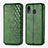 Funda de Cuero Cartera con Soporte Carcasa S01D para Samsung Galaxy A20 Verde