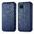 Funda de Cuero Cartera con Soporte Carcasa S01D para Samsung Galaxy A22 4G Azul