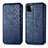 Funda de Cuero Cartera con Soporte Carcasa S01D para Samsung Galaxy A22 5G Azul