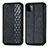 Funda de Cuero Cartera con Soporte Carcasa S01D para Samsung Galaxy A22 5G Negro