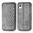 Funda de Cuero Cartera con Soporte Carcasa S01D para Samsung Galaxy A22 5G SC-56B Gris