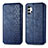 Funda de Cuero Cartera con Soporte Carcasa S01D para Samsung Galaxy A32 4G Azul