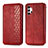 Funda de Cuero Cartera con Soporte Carcasa S01D para Samsung Galaxy A32 4G Rojo