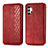 Funda de Cuero Cartera con Soporte Carcasa S01D para Samsung Galaxy A32 5G Rojo