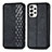 Funda de Cuero Cartera con Soporte Carcasa S01D para Samsung Galaxy A33 5G Negro