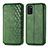 Funda de Cuero Cartera con Soporte Carcasa S01D para Samsung Galaxy A41 Verde