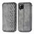 Funda de Cuero Cartera con Soporte Carcasa S01D para Samsung Galaxy A42 5G Gris