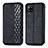 Funda de Cuero Cartera con Soporte Carcasa S01D para Samsung Galaxy A42 5G Negro