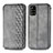 Funda de Cuero Cartera con Soporte Carcasa S01D para Samsung Galaxy A51 5G Gris