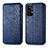 Funda de Cuero Cartera con Soporte Carcasa S01D para Samsung Galaxy A52 4G Azul