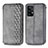 Funda de Cuero Cartera con Soporte Carcasa S01D para Samsung Galaxy A52 4G Gris