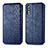 Funda de Cuero Cartera con Soporte Carcasa S01D para Samsung Galaxy A70S Azul