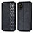 Funda de Cuero Cartera con Soporte Carcasa S01D para Samsung Galaxy A71 4G A715 Negro