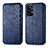 Funda de Cuero Cartera con Soporte Carcasa S01D para Samsung Galaxy A72 4G Azul