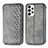 Funda de Cuero Cartera con Soporte Carcasa S01D para Samsung Galaxy A73 5G Gris