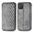 Funda de Cuero Cartera con Soporte Carcasa S01D para Samsung Galaxy A81 Gris