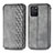 Funda de Cuero Cartera con Soporte Carcasa S01D para Samsung Galaxy A91 Gris