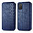 Funda de Cuero Cartera con Soporte Carcasa S01D para Samsung Galaxy F02S SM-E025F Azul