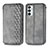 Funda de Cuero Cartera con Soporte Carcasa S01D para Samsung Galaxy F23 5G Gris