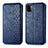 Funda de Cuero Cartera con Soporte Carcasa S01D para Samsung Galaxy F42 5G Azul