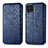 Funda de Cuero Cartera con Soporte Carcasa S01D para Samsung Galaxy F62 5G Azul