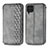 Funda de Cuero Cartera con Soporte Carcasa S01D para Samsung Galaxy F62 5G Gris